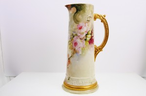 스래믹 아트 co  핸드 페인트 블릭 큰잔 Ceramic Art Company Hand Painted Belleek Tankard circa 1896-1905