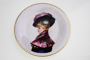 하빌랜드 핸드페인딩 초상화 접시 1876~1886 Haviland 1876-1886 Hand painted Portrait Plate