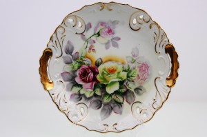 핸드페인트 케비넷 플래이트 Hand Painted Cabinet Plate circa 1950