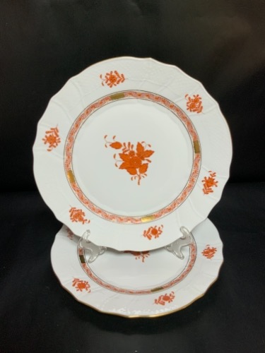 헤런드 뤄스트 차이니스 부퀘 디너 플레이트 Herend Rust Chinese Bouqet Dinner Plate 2001