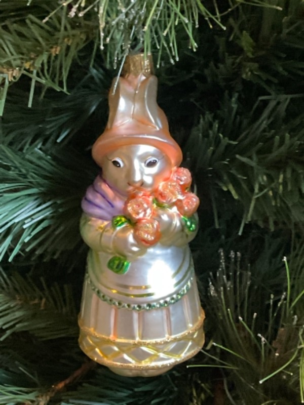 워터포드 크리스마스 핸드 블로운 / 핸드페인트 크리스마스 트리 장식 Waterford Hand Blown / Painted Christmas Tree Ornament