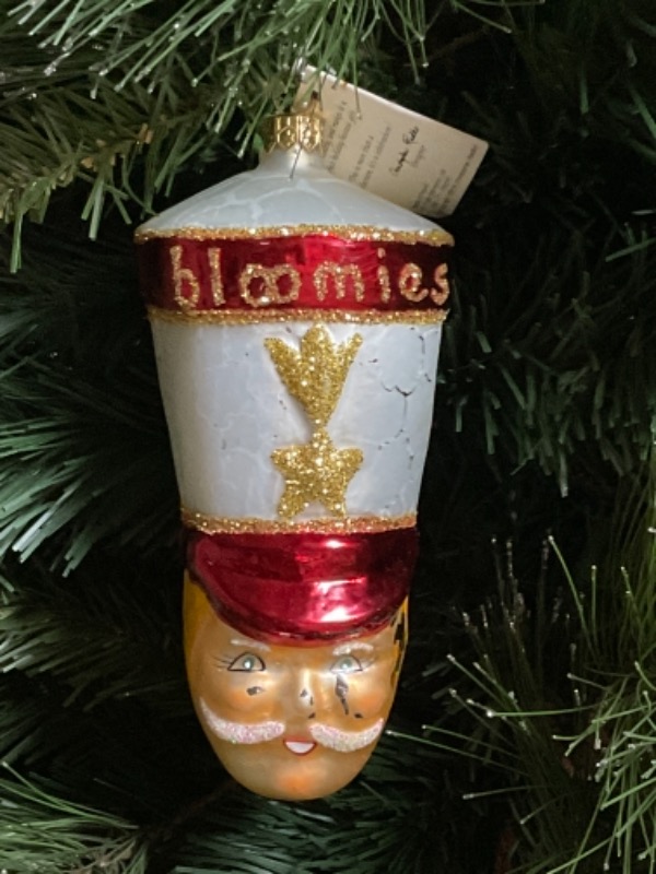 크리스토퍼 라드코 핸드 블로운 / 핸드페인트  &quot;Bloomies&quot;   크리스마스 트리 장식 1995 Christopher Radko Hand Blown / Painted &quot;Bloomies&quot; Christmas Tree Ornament