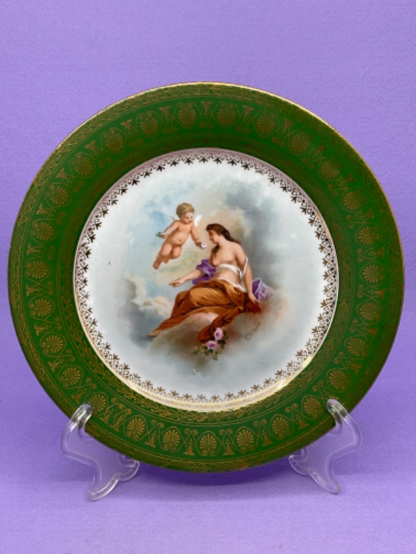 빈티지 로얄 비엔나 스타일 케비넷 플레이트 Vintage Royal Vienna Style Cabinet Plate