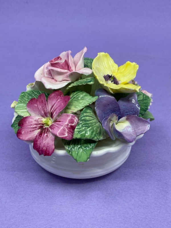 Crown Staffordshire Porcelain Flower circa 1970