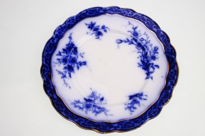 풀로우 블루 토레인 패턴1891~1900  Flow Blue by Henry Alcock in Tourraine Pattern circa 1891-1900