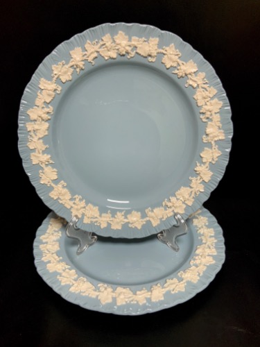 웨지우드 퀸즈웨어 에그쉘 림 디너 플레이트 Wedgwood Queensware Eggshell Rim Dinner Plate circa 1960