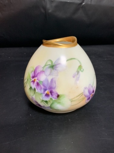 RS 독일 빅토리언 제비꽃 베이스 RS Germany Victorian Violets Vase circa 1920