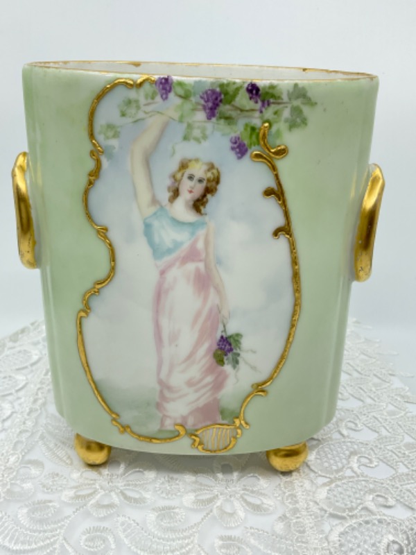 Guerin 리모지 핸드페인트 베이스﻿ Guerin Limoges Hand Painted Vase circa 1900