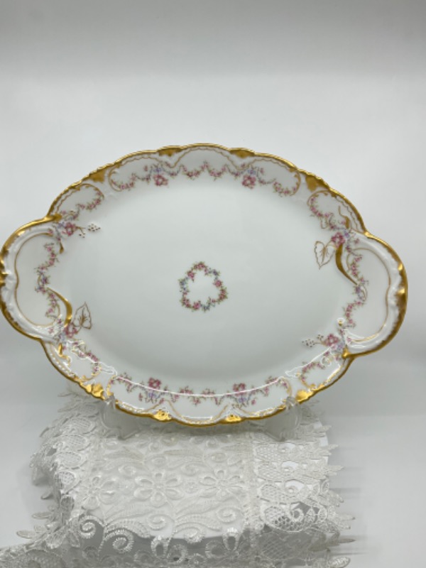 하빌랜드 리모지 미디음 서빙 플레터 Haviland Limoges Medium Serving Platter circa 1900